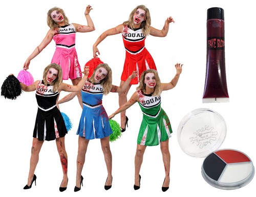 Zombie cheerleader costume and - cheerleader,