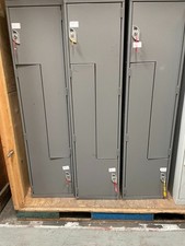 4 x Metal Lockers Steel Staff Storage Lockable Gym/L Shaped Storage Lockers/Keys