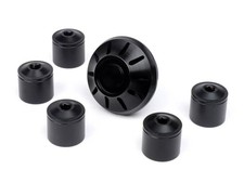 Gloss Black CNC Rim/ Wheel Nut Caps for Vespa ET2 ET4 GT GTL GTS GTV LX LXV S...