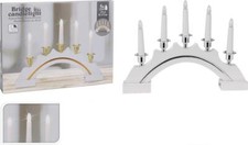 CANDLE BRIDGE WOOD 5LED