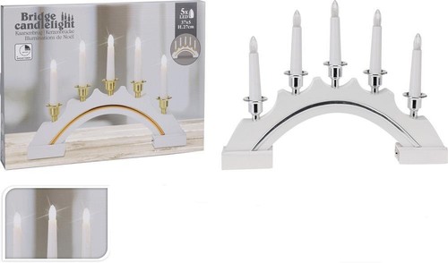 Candle bridge wood 5led - bridge,