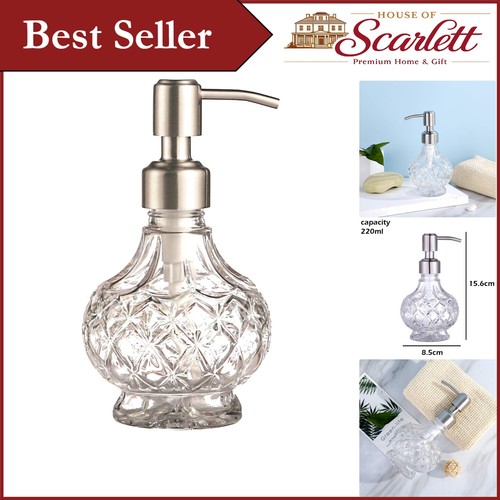 Luxury vintage glass soap - glass,