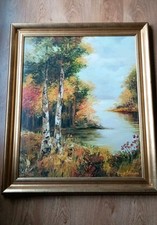 Very Large Antique Gold Wooden