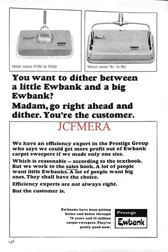 Ewbank carpet sweeper advert - carpet,