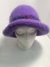 Angora Blend Purple Bretton Style Hat GnuFashion