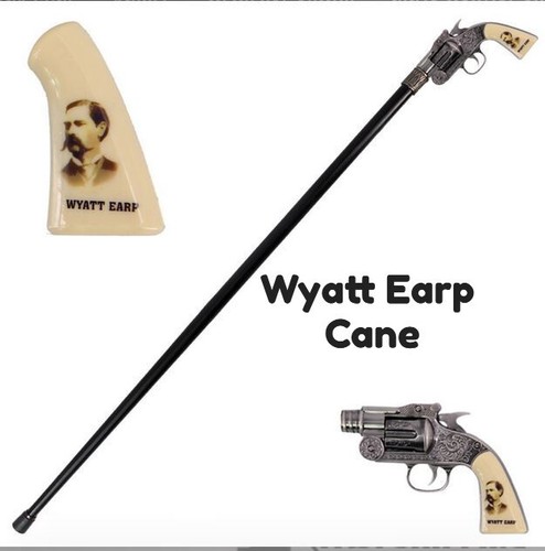 Wyatt earp revolver gun - gun, handle