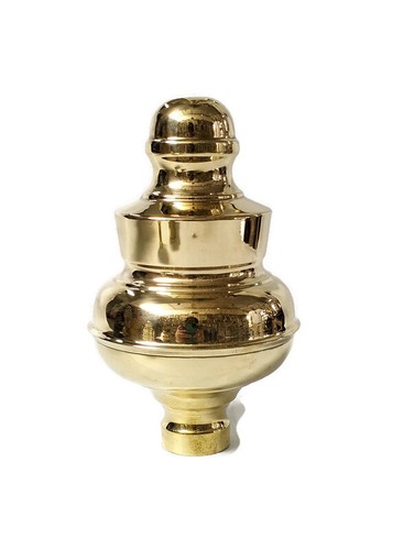 Solid brass bed knob - brass,