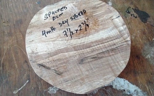 Spalted elm bowl wood turning - wood,