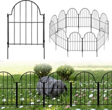 10 Pcs Metal Garden Fence No