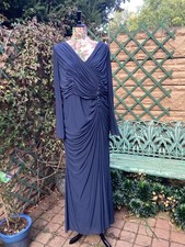 Chesca Full Length Navy Ruched