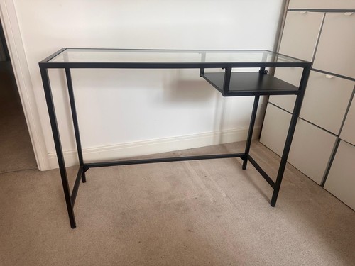 Ikea vittsjö black glass - black,