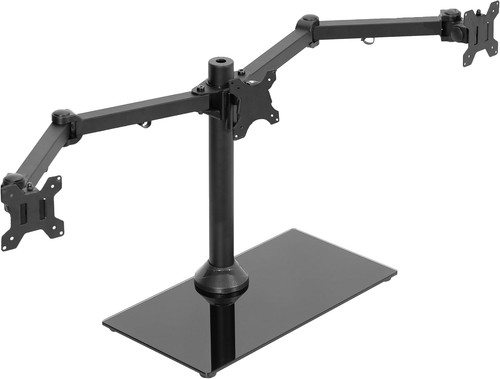 Black triple monitor mount - black,