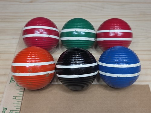 Vintage set wooden 3 - 6, (3"