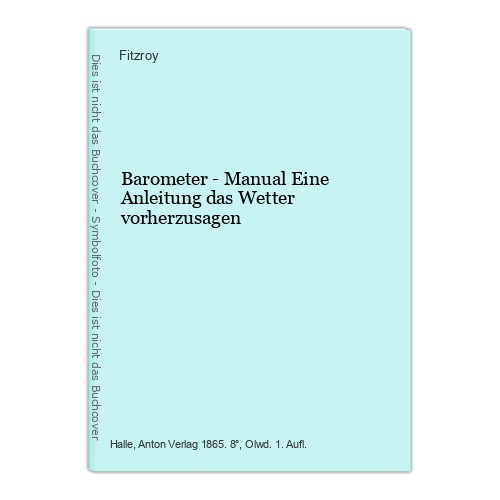 Barometer manual guide to - manual, a