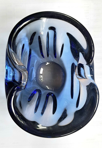 Vintage murano blue - vintage, blue/clear