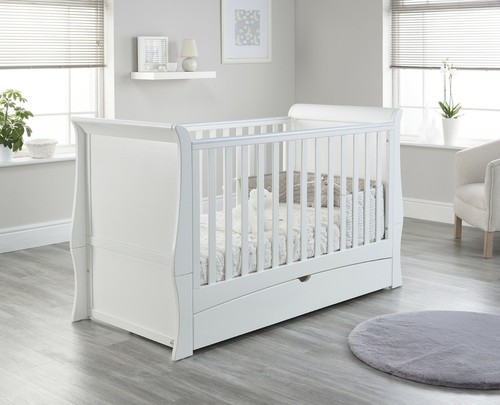Sleigh baby wooden cot - cot, bed