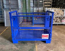 Collapsible Pallet Cage (1200KG SWL Foldable Gitterbox) £195+VAT