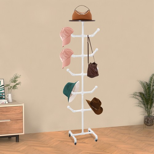 White hat stands - hat, stands,