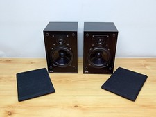 JPW Small Black Bookshelf Hifi Stereo Speakers - Fully Working 