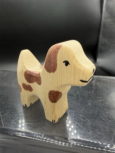 Holztiger wooden farm dog toy - wooden,