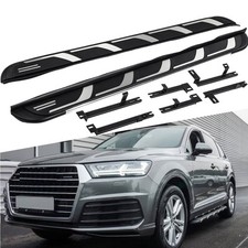 FOR AUDI Q7 2015-2023 4M 4MB SIDE STEPS RUNNING BOARDS LATEST NEW STYLE AND FIT