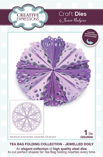 Jewelled doily tea bag - -,