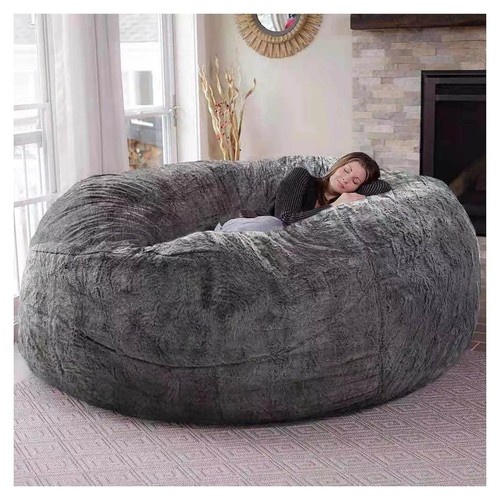 Giant fur bean bag chair - bean,