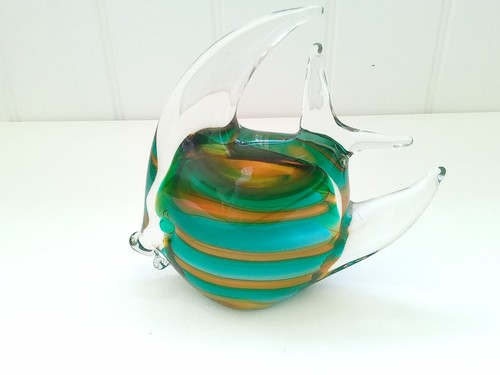 Murano glass fish ornament - murano,