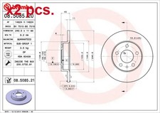 X2 PCS REAR BRAKE DISC ROTOS