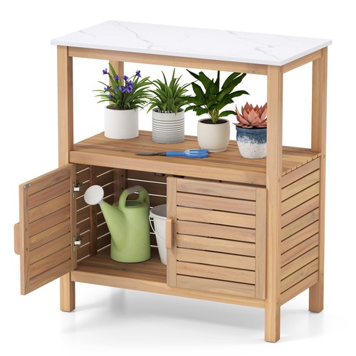 Wood garden potting - garden,