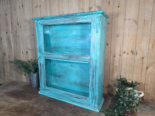 Vintage indian wooden glazed - wooden,