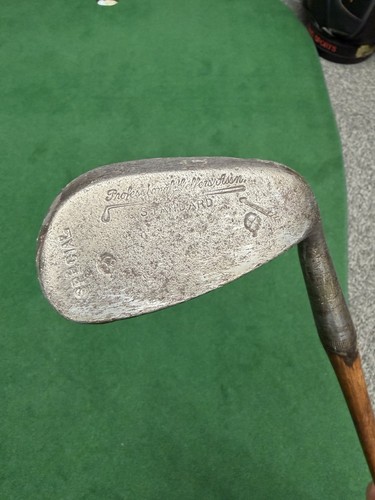 Antique hickory mashie golf - mashie,