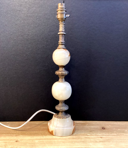 Vintage onyx table - onyx, lamp