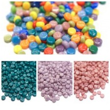 8mm Round Mosaic Tiles in a Choice of Colours - 50g
