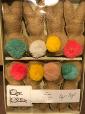 EASTER BUNNY W COLORED TAILS 6