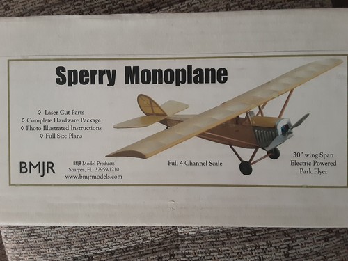 Sperry monoplaine balsa model - balsa,