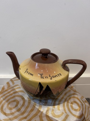 Vintage pottery teapot from - pottery, “from