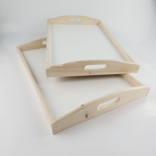 Large wooden serving - serving, trays