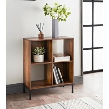 4 Cube Storage Wooden Bookcase