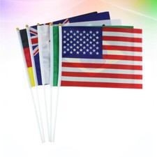 50pcs National Flag Country Flags Banner Decor National Flags Banners On Stick