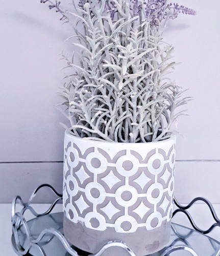 Concrete flower pot legs - flower,