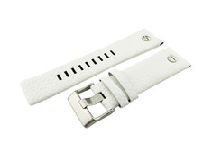 White Genuine Leather Strap