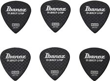 Ibanez PA16MRG-BK Medium 0.8mm RUBBER GRIP Guitar Wizard Pick Black 6 Pack JP