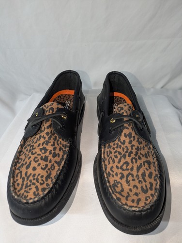 Sperry top sider blk leather - blk,