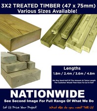 Timber Treated 3x2 - Various Lengths C16/C24 FREE DELIVERY OVER £150.00