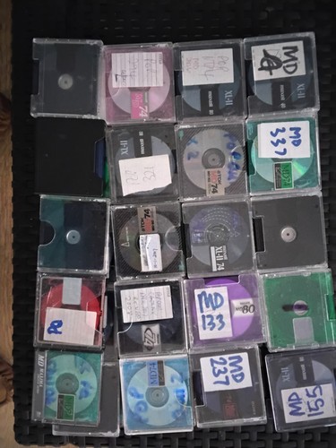 100 used working mini discs - used,