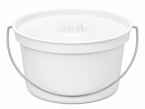 Commode bucket pan 5ltr lid - commode,