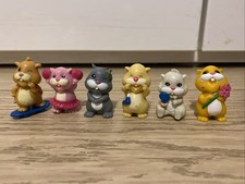 Set Of 6 Bundle Zhu Zhu Hamsters My Pet Figurines Toys