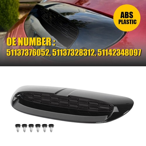 Glossy black air vent bonnet - glossy,