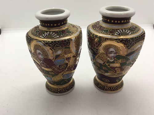 Japanese pair vases - japanese,